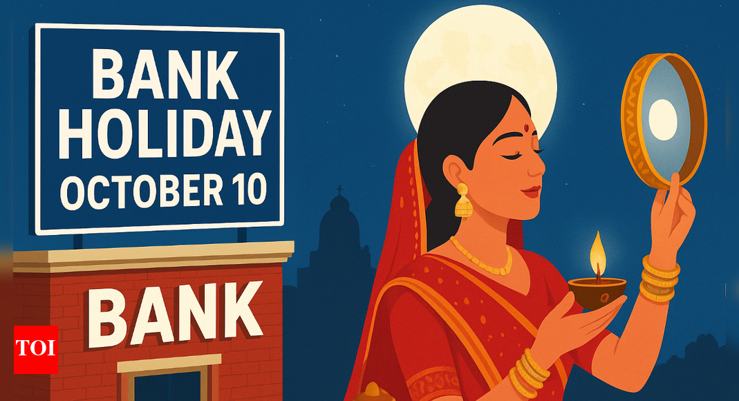 Bank holiday on Karva Chauth: Will banks remain shut on October 10? Check state-wise upcoming holidays in October – The Times of India