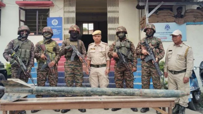 Manipur alert: 9-foot rocket weighing 200kg recovered in Churachandpur; explosives, detonator seized