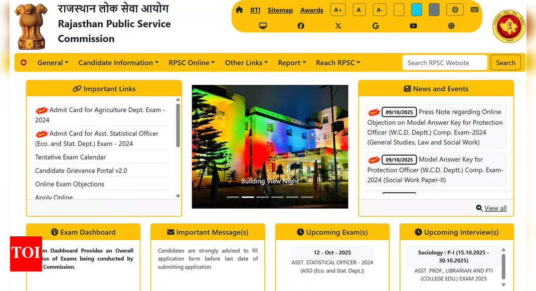 RPSC RAS mains 2025 result out: 2,461 candidates declared successful; download here