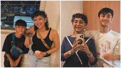 Kiran Rao shares adorable pictures with son Azad Rao Khan, 'He's a little bit taller than me now'