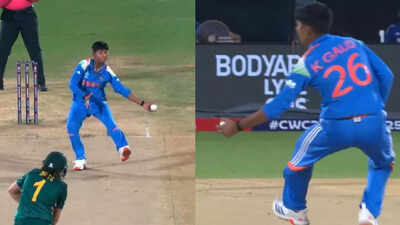 Oh my 'Gaud'! Indian seamer grabs a sensational catch in her follow-through – watch video
