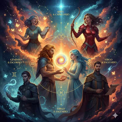 Parejas zodiacales improbables que crean lazos hermosos: Aries, Capricornio y más