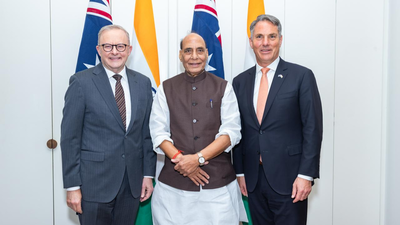 Eye on China, India & Australia ink to strengthen defence cooperation, ink 3 pacts