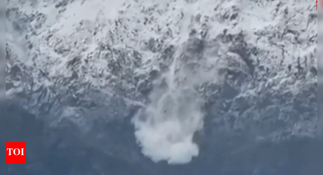 Avalanche hits Himachal's Dharamshala; snow cascades on Dhauladhar Hills - watch video