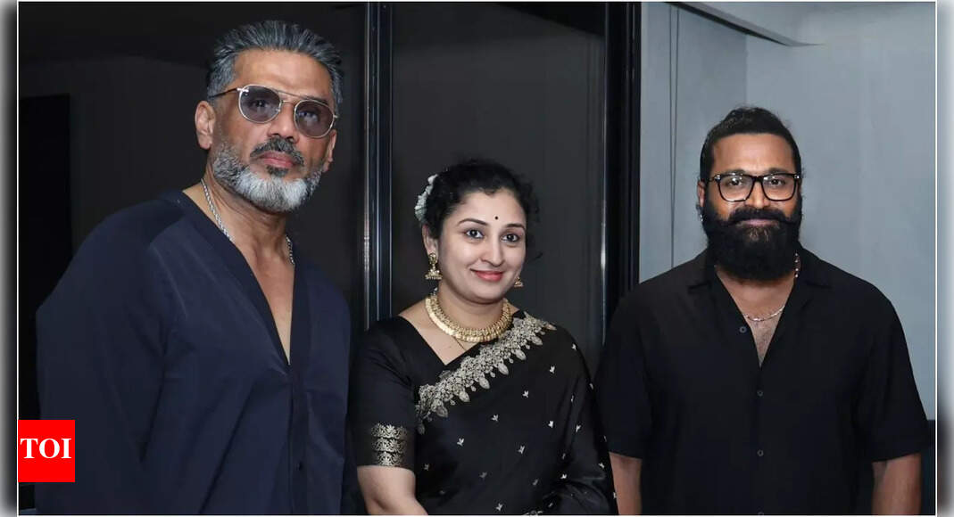 Rishab Shetty thanks Suniel Shetty for his 'love and support': 'Evening got special with Anna's presence'