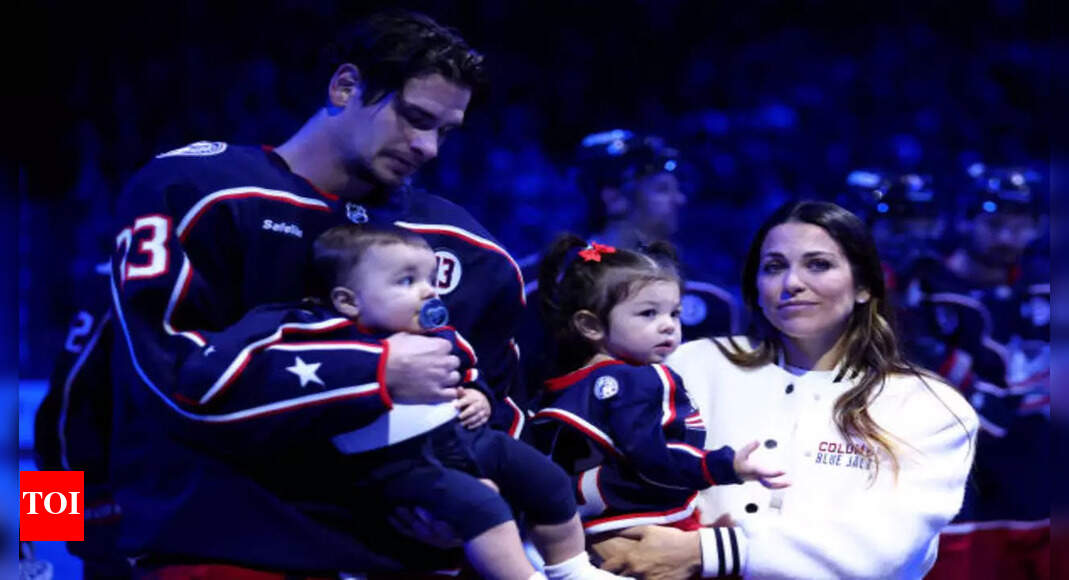 Meredith Gaudreau breaks down watching Blue Jackets’ tribute to late NHL star Johnny Gaudreau