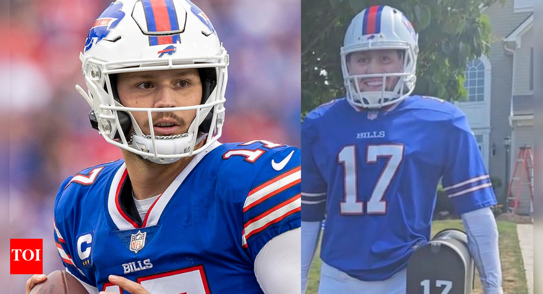 Josh Allen fan builds life-sized talking mailbox that shocks Buffalo neighborhood and celebrates Bills pride