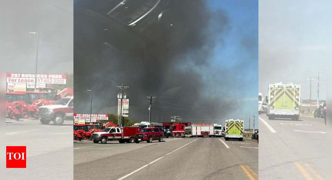 Texas plane crash: Massive fire erupts as multiple trucks hit near in Fort Worth; 2 dead