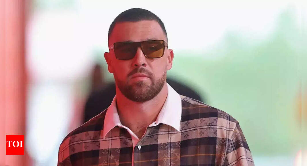 Travis Kelce’s “wood-inspired” game day look has Swifties buzzing over Taylor Swift connection