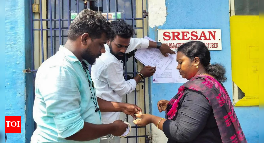 Coldrif cough syrup row: ED raids Sresan Pharma units in Chennai; owner in 10-day police custody