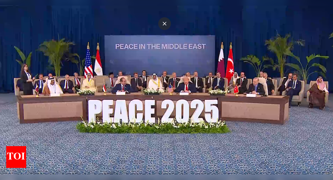 Gaza deal: ‘India, Pak will live very nicely together’: Trump makes big claim in Egypt  timesofindia.indiatimes.com