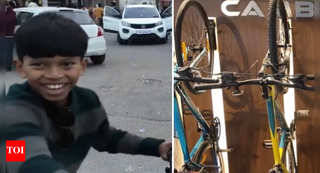 'Viewers made this possible': US vlogger buys new cycle for Indian kid - watch vide