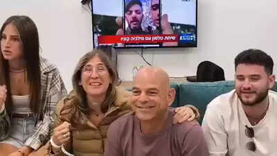Joyful reunion: 7 hostages return from Hamas captivity; Israeli families share happy moments