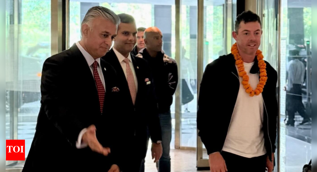 Rory McIlroy receives hero’s welcome in India ahead of debut at DP World India Championship