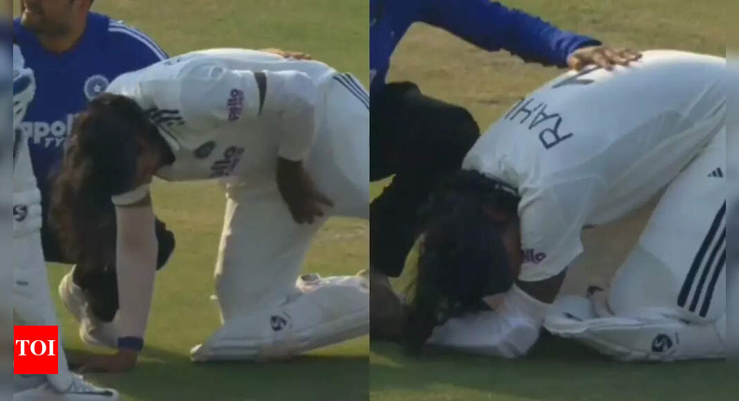 Ouch! KL Rahul cries out in pain after ball strikes him on the box – WATCH
