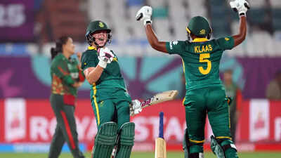 Women's World Cup: Chloe Tryon, Nadine de Klerk guide South Africa to three-wicket win over Bangladesh