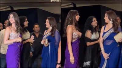 Suhana Khan's sweet moment with Madhuri Dixit wins hearts; netizens say 'She is so humble, like Shah Rukh Khan…'