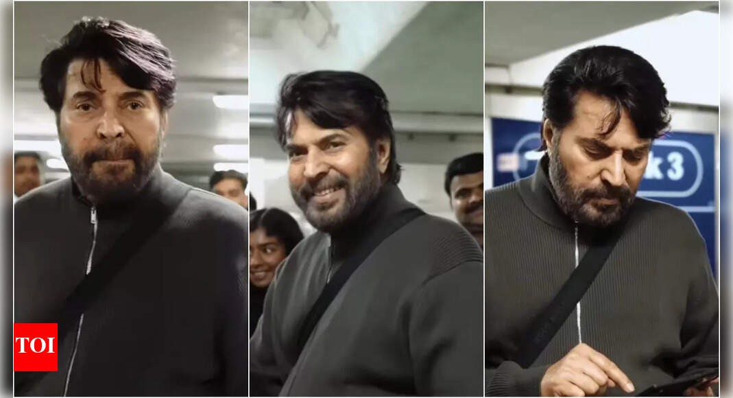 Mammootty arrives in London for ‘Patriot’ shoot; Greets fans - Watch video
