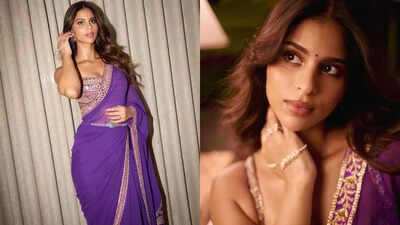 Suhana Khan’s purple saree has a secret and it’s not what you think