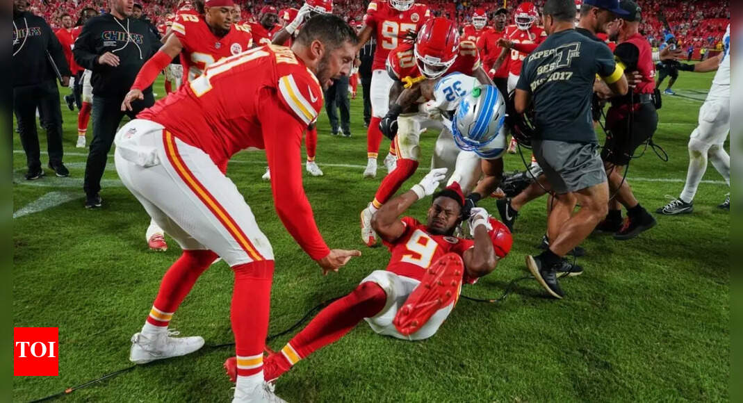 ‘Childish and inexcusable’: NFL suspends Brian Branch after shocking on-field brawl with JuJu Smith-Schuster following Chiefs-Lions game