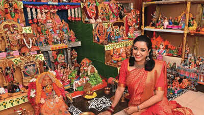  Participants go all out with artistic Navaratri kolus