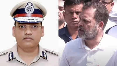  Rahul Gandhi meets Haryana IPS officer's wife, daughters; 'act against accused officers,' opposition leader tells PM Narendra Modi