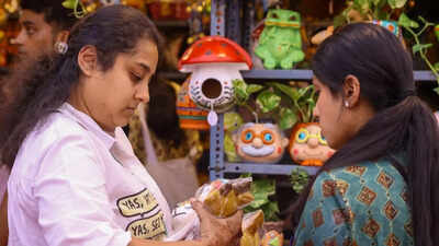Delhi's Blind Relief Association Diwali Bazaar in full swing
