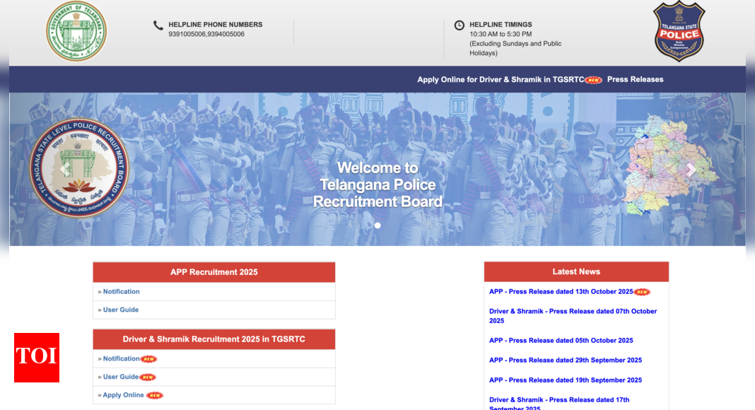 Telangana TSLPRB APP exam 2025 schedule released: Check official date and other details