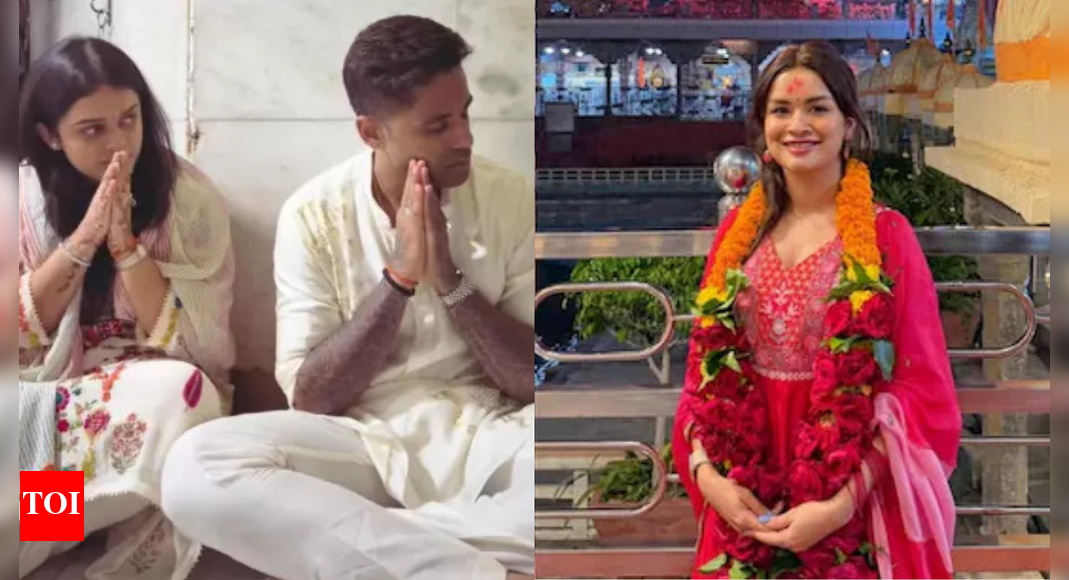 Avneet Kaur spotted with cricketer Suryakumar Yadav and his wife at Mahakal Temple, fans react to viral video