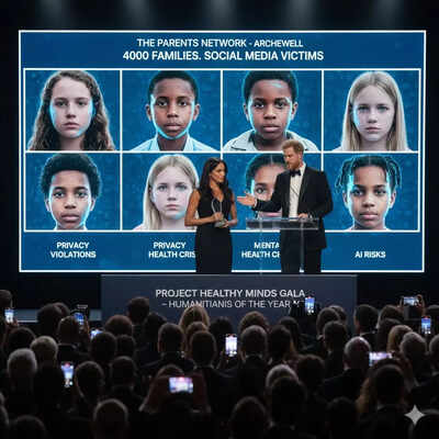 Prince Harry denuncia los efectos nocivos de las redes sociales en los niños: “Déjenme darles un número, es…”