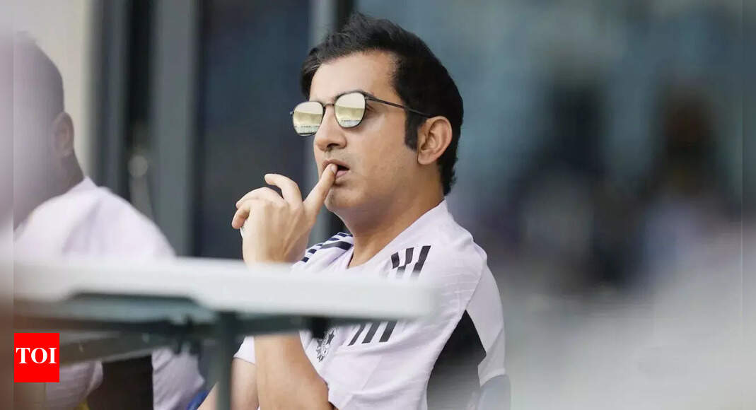 A rare instance of Gambhir cracking joke at India press conference