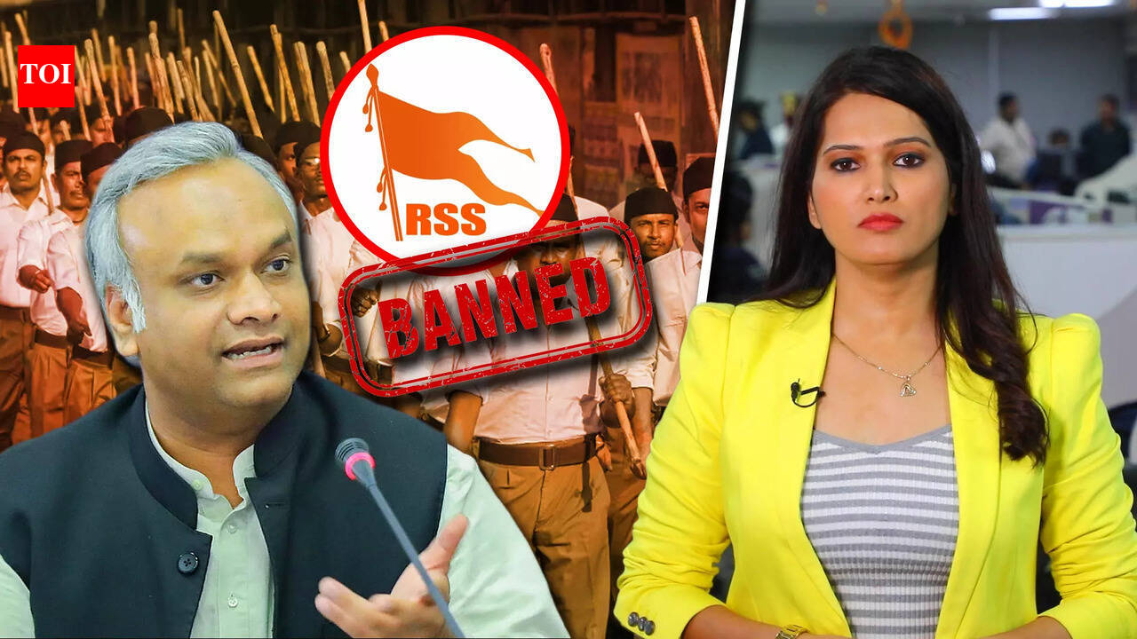 Congress vs BJP:Karnataka Minister Priyank Kharge Sparks Debate on RSS ...