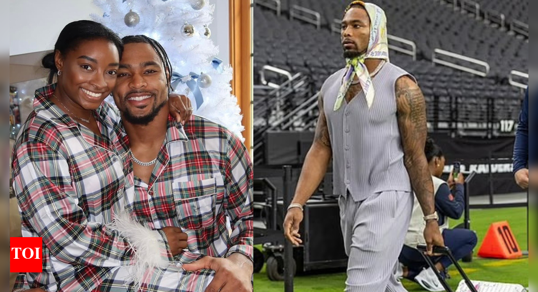 Simone Biles’ husband Jonathan Owens sparks online chaos after showing off strange outfit in new photo