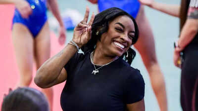 NFL WAG Simone Biles captures her “going wild” reaction after husband Jonathan Owens' win over Washington