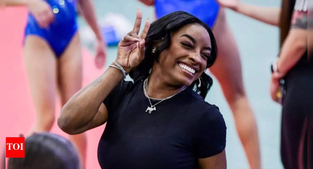 NFL WAG Simone Biles captures her “going wild” reaction after husband Jonathan Owens' win over Washington