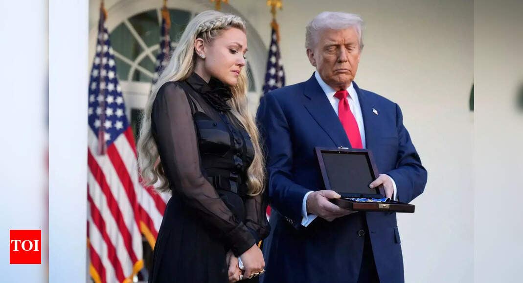 Trump awards Presidential Medal of Freedom to Charlie Kirk- watch