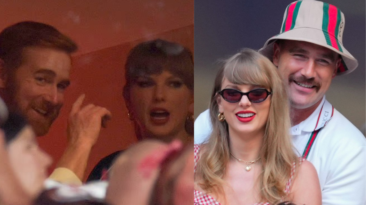 Taylor Swift's surprising chat with Andrew Santino at Chiefs game sparks  buzz after his viral 'wedding diss' | NFL News - The Times of India