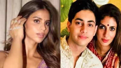 Suhana Khan and Agastya Nanda groove to Aishwarya Rai's ‘Kajra Re’ at Manish Malhotra’s Diwali bash, Shweta Bachchan joins the dance floor