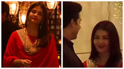 Unseen video of Aishwarya Rai flaunting her karwa chauth look with Abhishek Bachchan goes viral