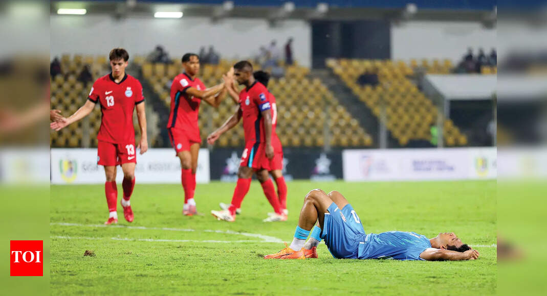 India fail to qualify for 2027 AFC Asian Cup after 1-2 loss to Singapore