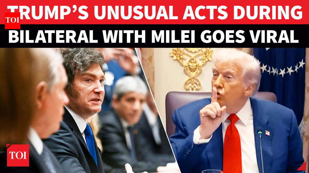 ’Shhhh, Just Stop...': Trump’s Weird Reaction Stuns Milei During ...