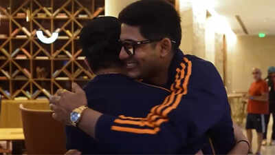 ‘Arey hero’: Old meets new – Rohit Sharma greets Shubman Gill for the first time since captaincy change | Cricket News – The Times of India