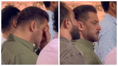 Pankaj Dheer’s funeral: Salman Khan attends; gets emotional during final rites ceremony - WATCH