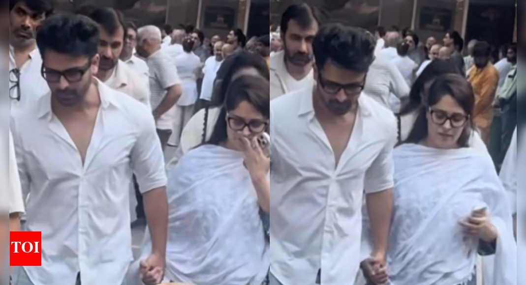 Dipika Kakar and Shoaib Ibrahim attend Mahabharat actor Pankaj Dheer’s funeral