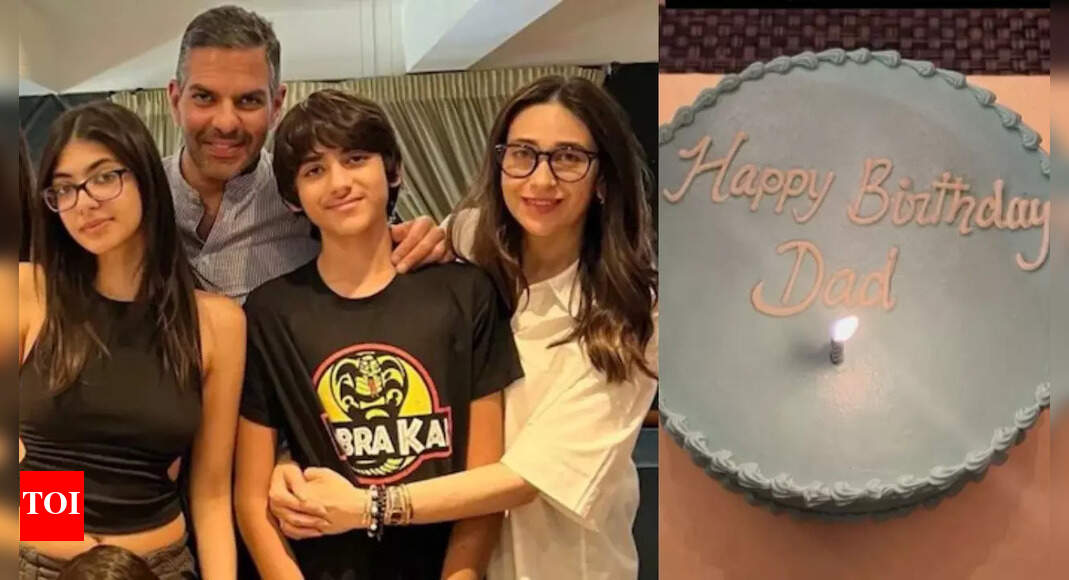Karisma Kapoor’s children celebrate Sunjay Kapur’s birth anniversary amidst legal battle for his Rs 30,000 crore estate, Kareena Kapoor says, ‘Dad protecting you’ | Hindi Movie News – The Times of India