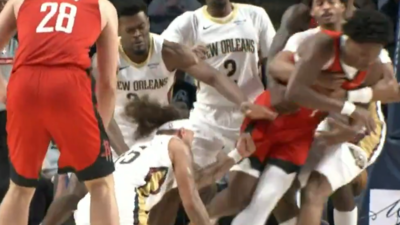 Tensions explode as top NBA stars throw down in fiery NBA pre-season clash