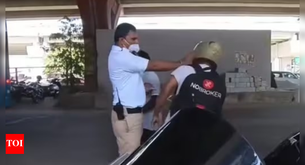 Watch: Bengaluru traffic police officer slaps man during routine check