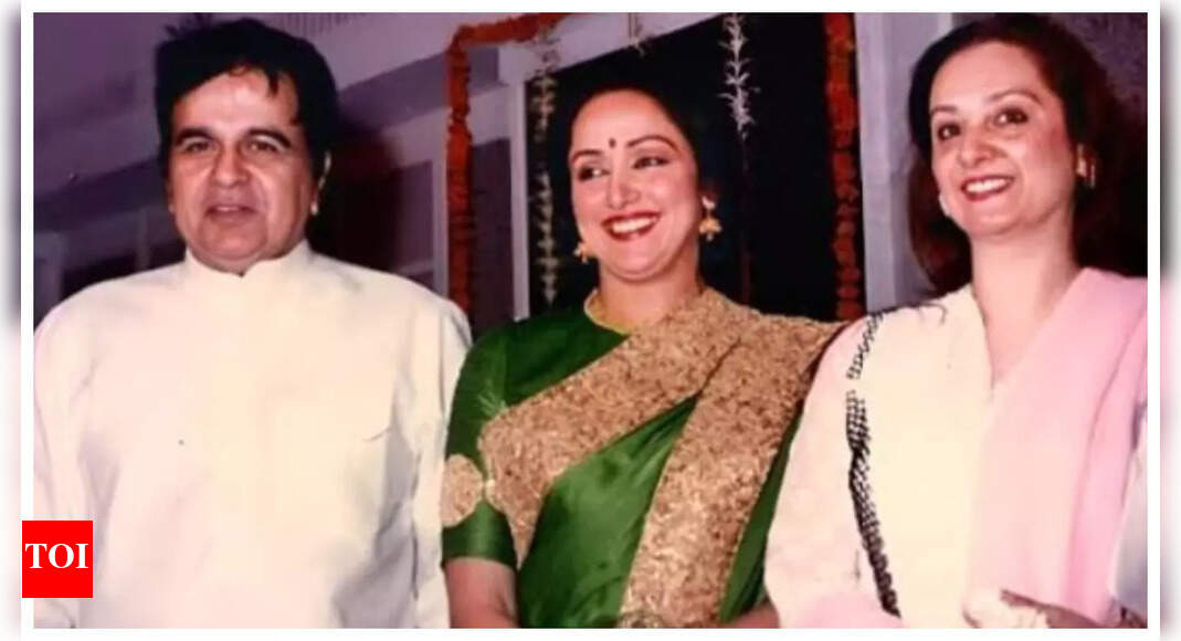 Saira Banu shares rare photo with Dilip Kumar and Hema Malini