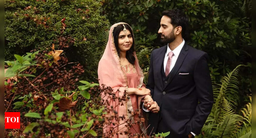 Malala Yousafzai and Asser Malik wedding photo