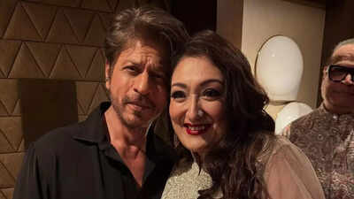 Shah Rukh Khan and Govinda's wife Sunita Ahuja pose together in a rare PIC at a Diwali party that goes viral